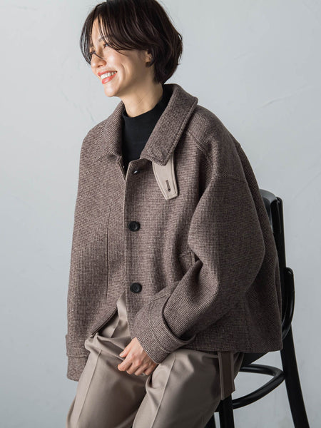 【STORYコラボ】【STORY12月号掲載】チェック柄ショートコート