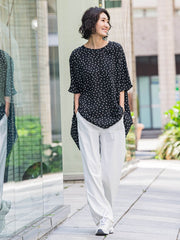 【WEB限定】ハイテンションワイドパンツ≪洗濯機で洗える≫
