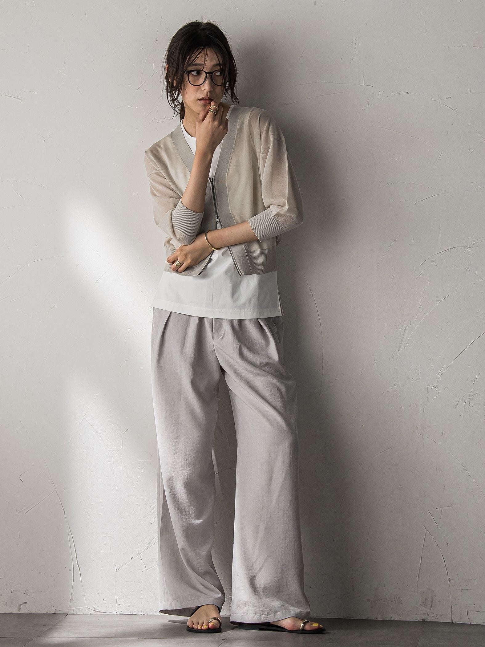 【新色追加】イージーワイドパンツ≪手洗い可能 / セットアップ対応≫