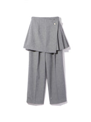 巻きスカートセンタープレスパンツ≪手洗い可能≫