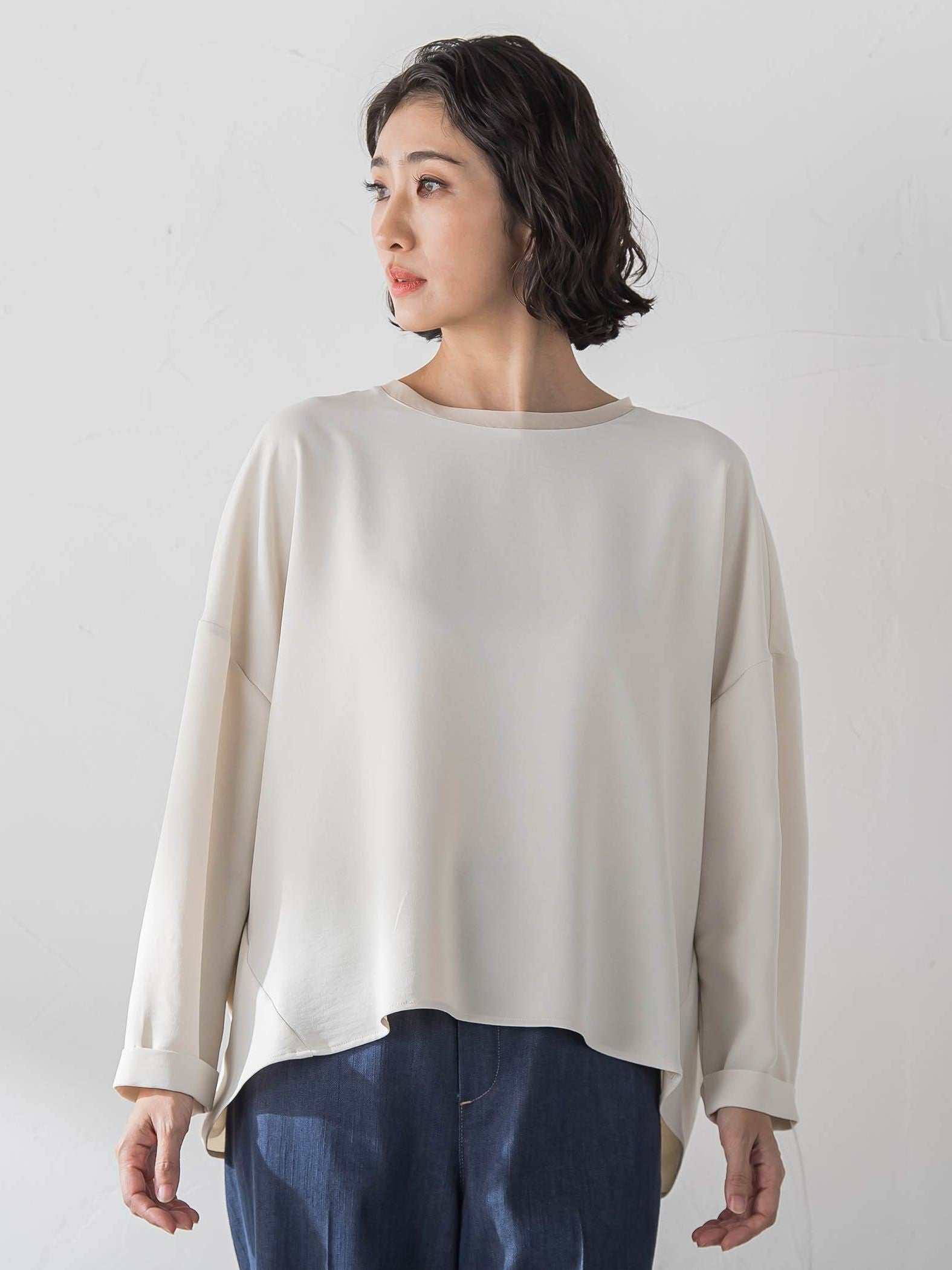 ハイストレッチカルゼブラウス