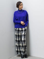 【洗えるニット】ウールカシミヤハイネックプルオーバー