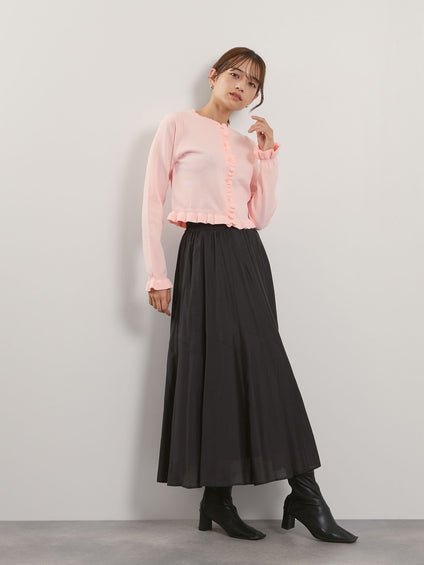 シルキーローンウエストプリーツスカート≪手洗い可能≫