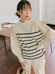 【WEB別注】ミラノリブニットプルオーバー≪手洗い可能≫