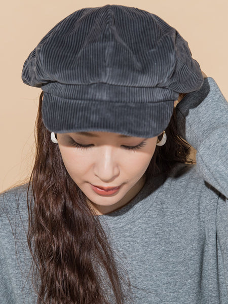 【KOREAN ITEM】コーデュロイキャスケット
