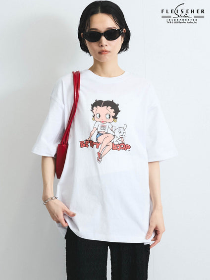 【VISION × Betty BoopTM】ヴィンテージプリントTシャツ≪洗濯機で洗える≫