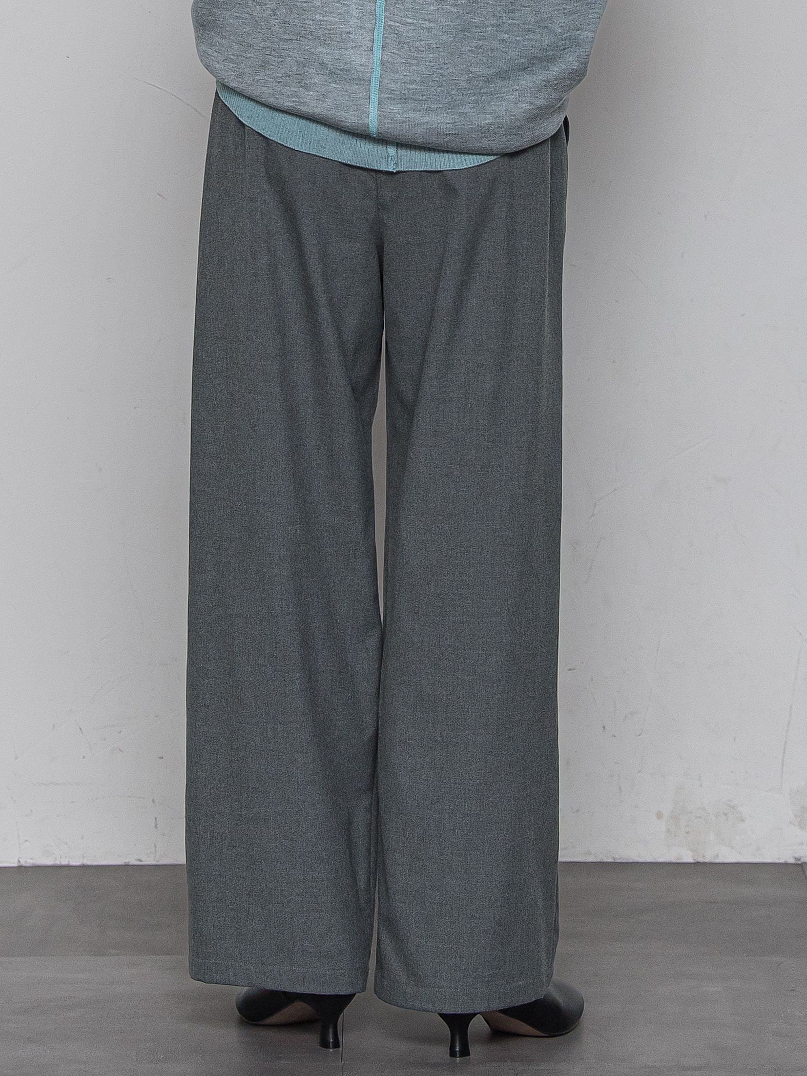 【一瞬で楽とキレイを叶える】裏起毛イージーワイドパンツ≪手洗い可能≫