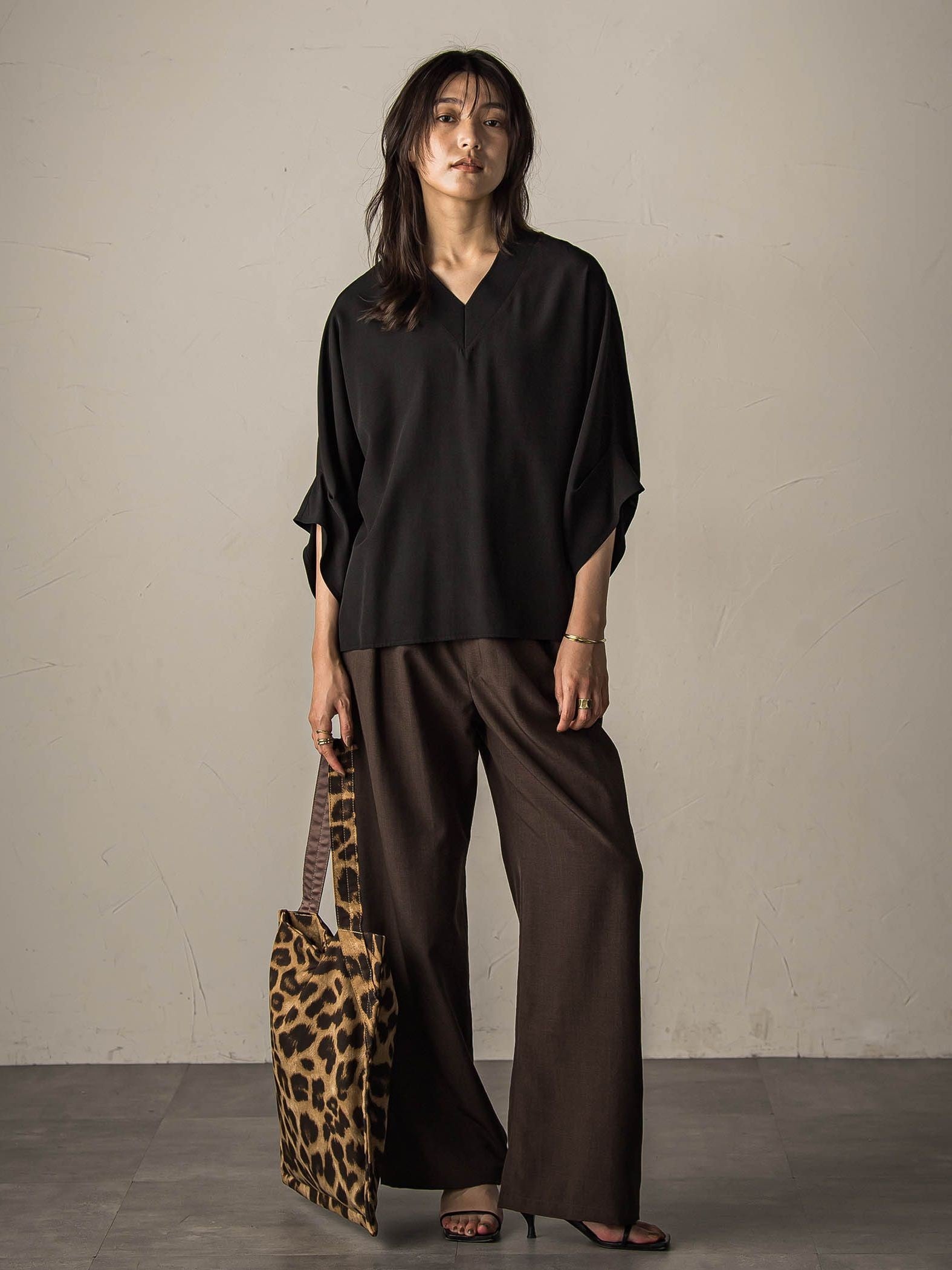 【新色追加】イージーワイドパンツ≪手洗い可能 / セットアップ対応≫