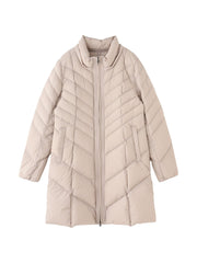 【ロング丈】ストレッチダウンコート