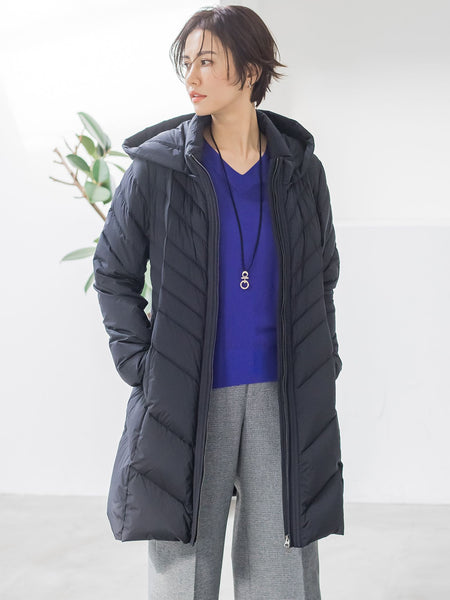 【ロング丈】ストレッチダウンコート