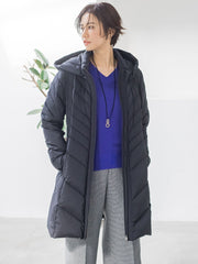 【ロング丈】ストレッチダウンコート