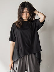 【WEB限定】前後ドッキングフレアTシャツ≪接触冷感/洗濯機で洗える≫