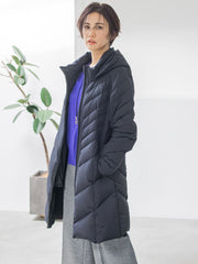 【ロング丈】ストレッチダウンコート