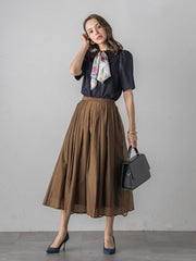 LADY&HORSEスカーフ付きカットソー≪洗濯機で洗える≫