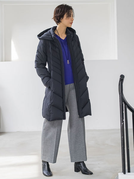 【ロング丈】ストレッチダウンコート