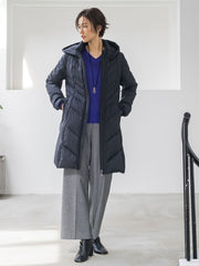 【ロング丈】ストレッチダウンコート