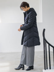 【ロング丈】ストレッチダウンコート