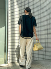 【WEB限定】チュールレイヤードロゴカットソー≪手洗い可能≫