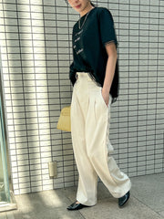 【WEB限定】チュールレイヤードロゴカットソー≪手洗い可能≫
