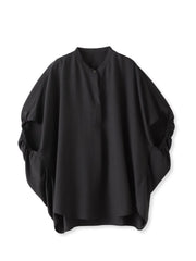【WEB限定】タンブラーブッチャーブラウス≪手洗い可能≫