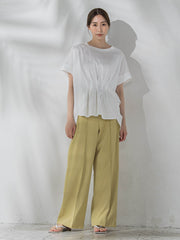 【WEB限定】シェルタリングワイドパンツ≪洗濯機で洗える≫