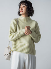 【洗えるニット】RICHESSEハイネックプルオーバー≪WEB別注サイズあり≫