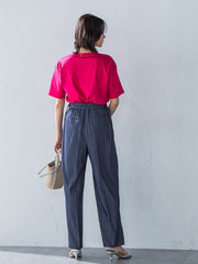 【WEB限定】【3サイズ】コットン汗じみ防止カットソー≪洗える/接触冷感≫