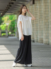 【WEB限定】ガウチョワイドパンツ≪手洗い可能≫