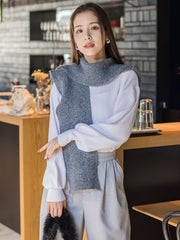 【KOREAN ITEM】マフラー付フードニット帽