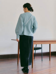 【WEB別注】ミラノリブニットプルオーバー≪手洗い可能≫