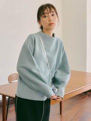 【WEB別注】ミラノリブニットプルオーバー≪手洗い可能≫
