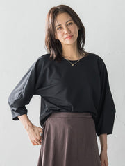 【WEB限定】フォルムスリーブバックジップトップス≪洗濯機で洗える≫
