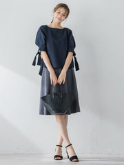 【New Design】美シルエットフレアスカート≪洗濯機で洗える≫