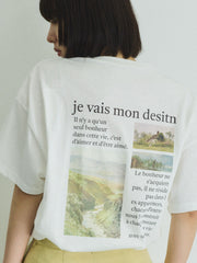 バックプリントオーバーサイズTシャツ≪手洗い可能≫