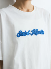 さがら刺繍ロゴTシャツ≪洗濯機で洗える≫