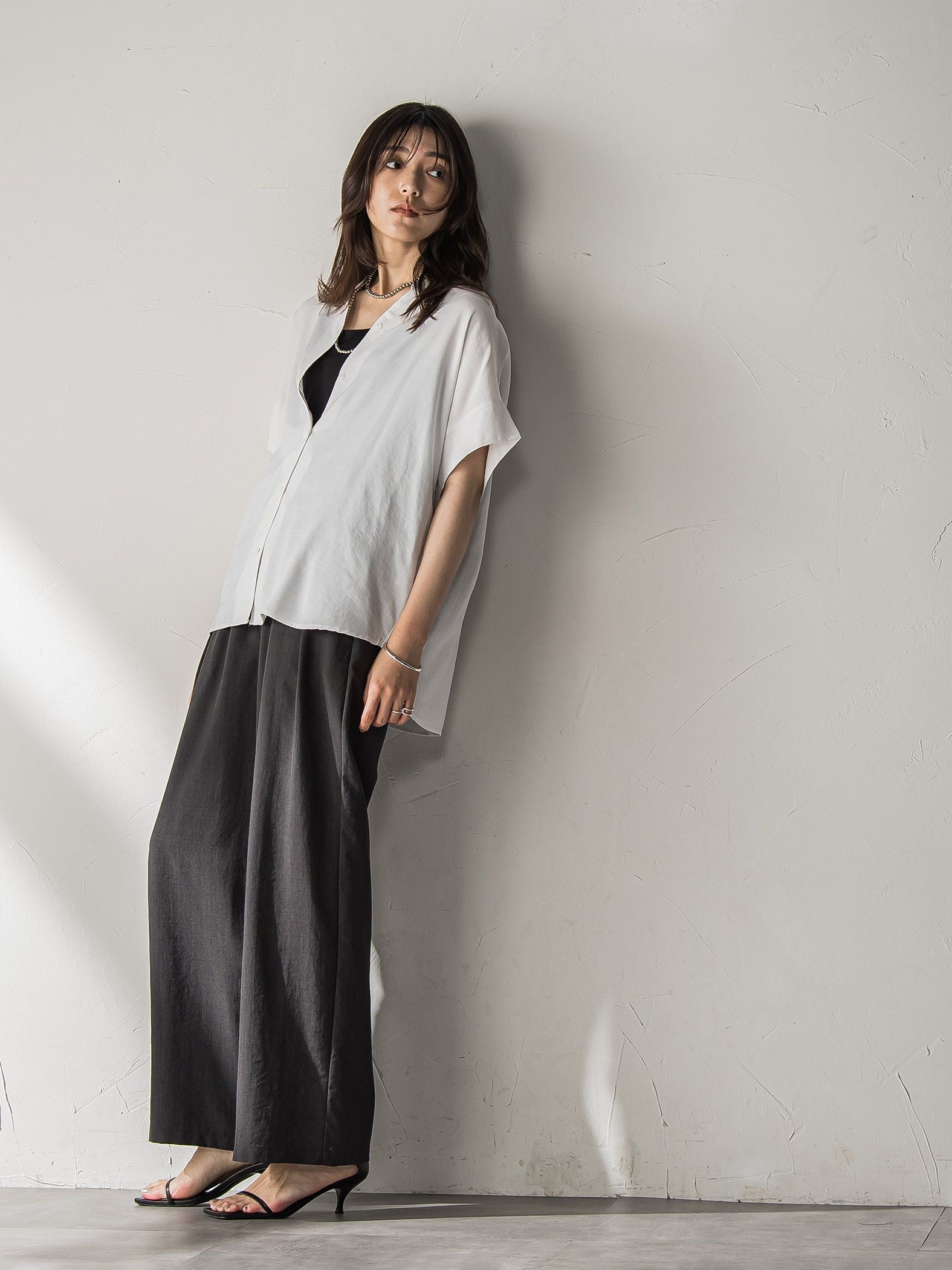 【新色追加】イージーワイドパンツ≪手洗い可能 / セットアップ対応≫