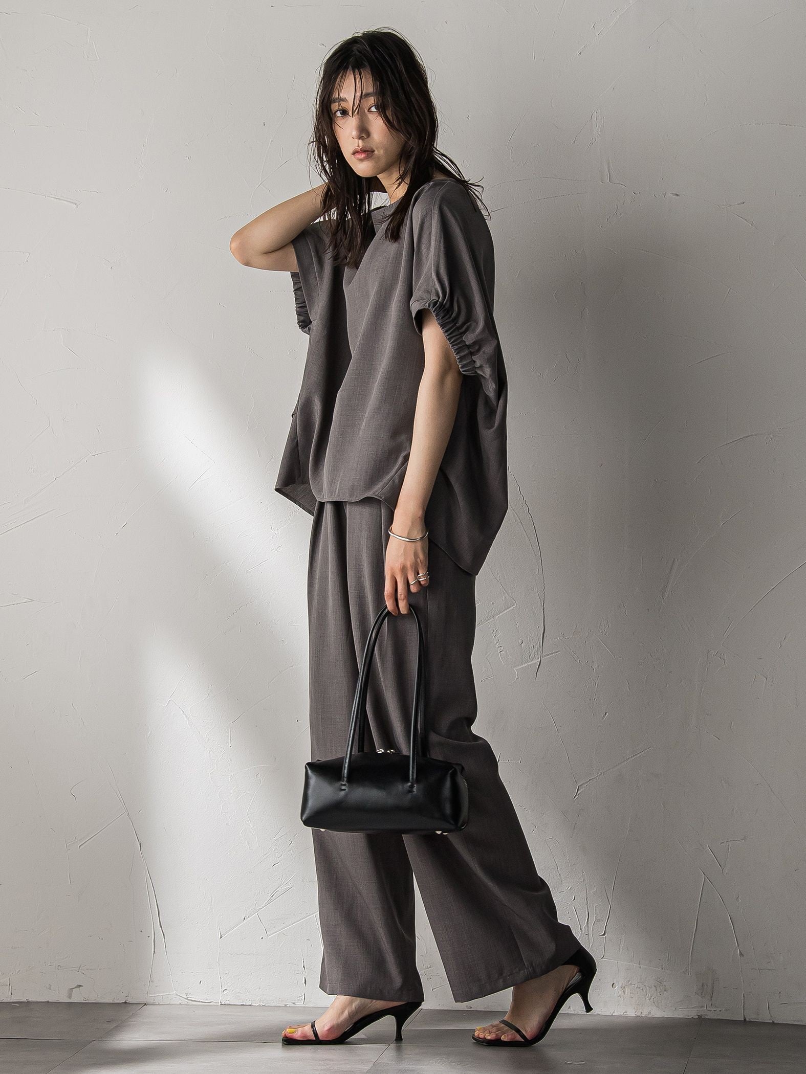 【新色追加】イージーワイドパンツ≪手洗い可能 / セットアップ対応≫