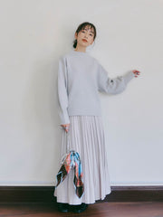 【WEB別注】ミラノリブニットプルオーバー≪手洗い可能≫