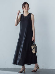 【WEB限定】ひやさらシワレスワンピース≪洗濯機で洗える≫