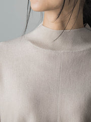 【WEB限定】≪洗えるニット/Lサイズあり≫すっきりハイネックニット