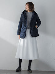 【S/M/L展開】冬仕様 美シルエットロングフレアスカート ≪洗濯機で洗える≫