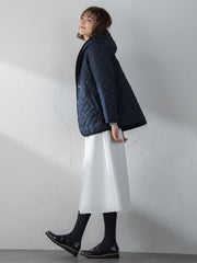 【S/M/L展開】冬仕様 美シルエットロングフレアスカート ≪洗濯機で洗える≫