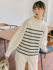 【WEB別注】ミラノリブニットプルオーバー≪手洗い可能≫
