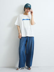 さがら刺繍ロゴTシャツ≪洗濯機で洗える≫