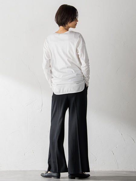 【WEB限定】【3サイズ展開】汗じみ防止シンプルロンT≪洗濯機で洗える≫