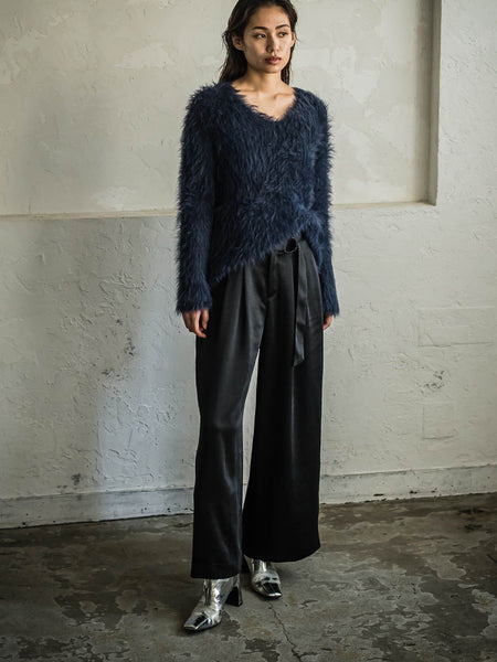 【deluxee'm】C+マットサテンワイドパンツ