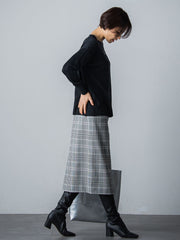 【WEB限定】【洗えるニット】クルーネックベーシックニット≪Lサイズあり≫