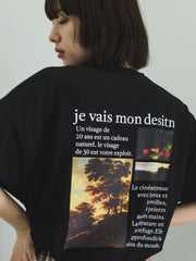 バックプリントオーバーサイズTシャツ≪手洗い可能≫