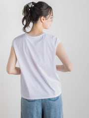 天竺シアー切替えTシャツ≪洗濯機で洗える≫