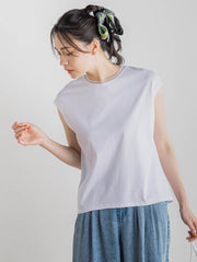 天竺シアー切替えTシャツ≪洗濯機で洗える≫